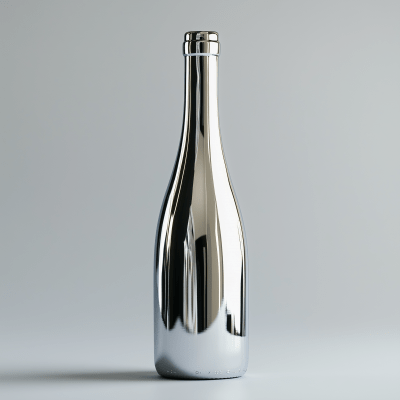 Chrome Bottle of Wine