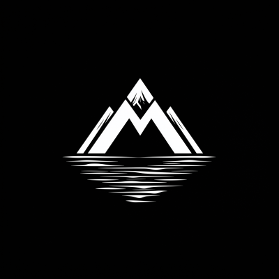 Minimalist Mountain Letter Logo