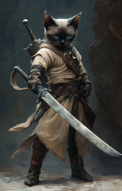 Siamese Cat Warrior