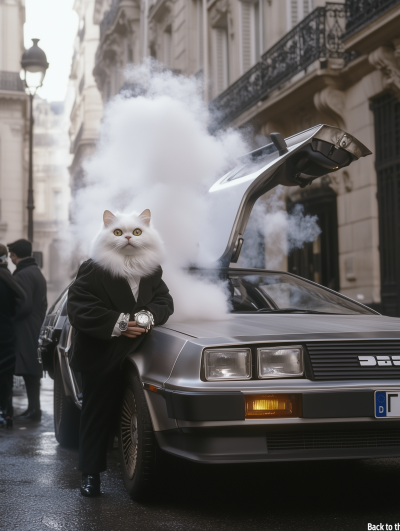 Vintage Parisian Street Scene