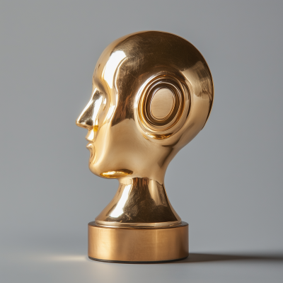 Golden Trophy of a Hearing Aide