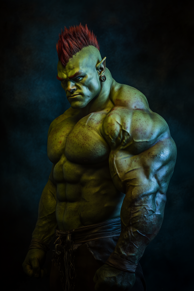 Muscular Orc Bodybuilder