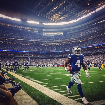 Football Game at Dallas Cowboy Stadium