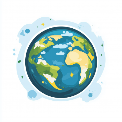 Vector Earth Clipart Illustration