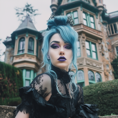 Serbian Lady in Gothic Style