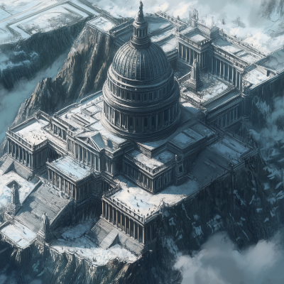 US Capitol Building in Gothic and Nordic Architecture