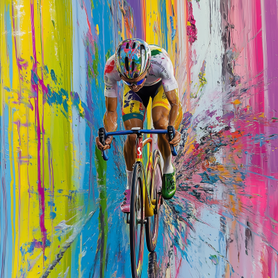 Colourful Abstract Expressionism on Velodrome