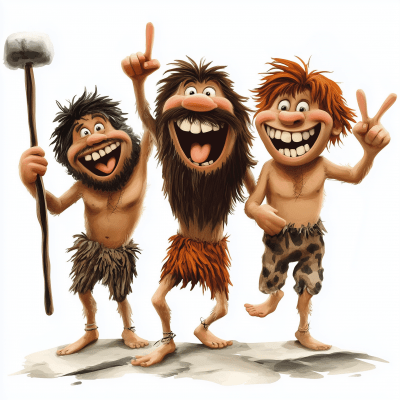 Cavemen Friends