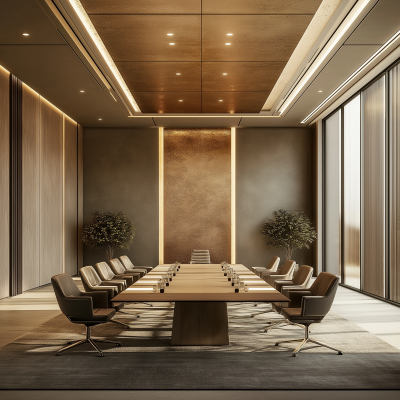 Contemporary Najdi-Inspired Hotel Meeting Room Interior Design