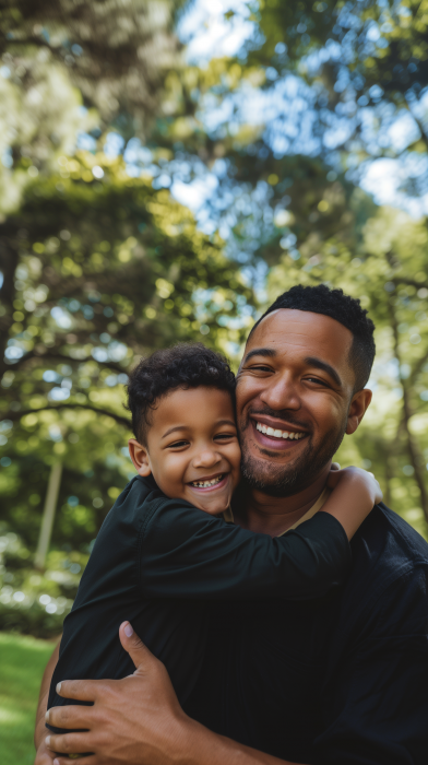 Father and Son in the Park