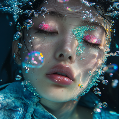 Underwater Fashion Close-Up