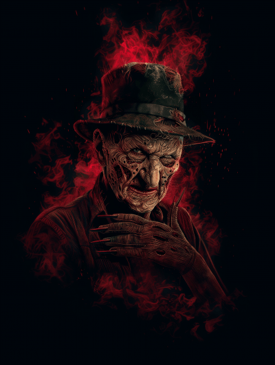 Decaying Freddy Krueger Caricature