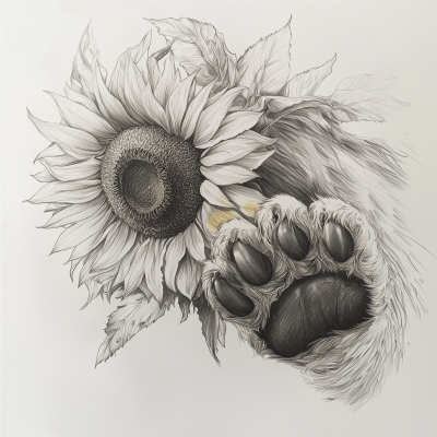 Sunflower and Bear Paw