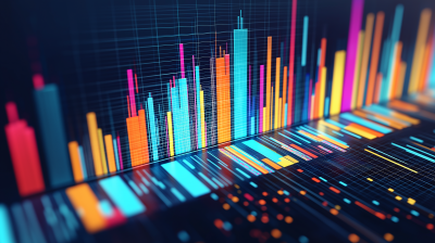 Financial Data Charts Background Futurist