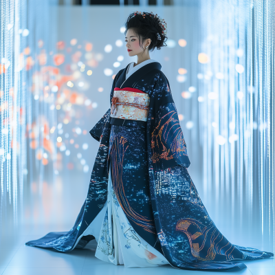 Modernized Japanese Kimono