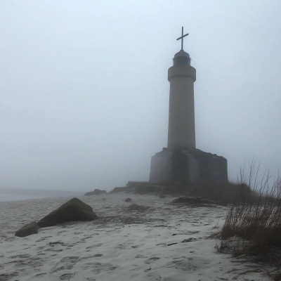 Lighthouse in Fog