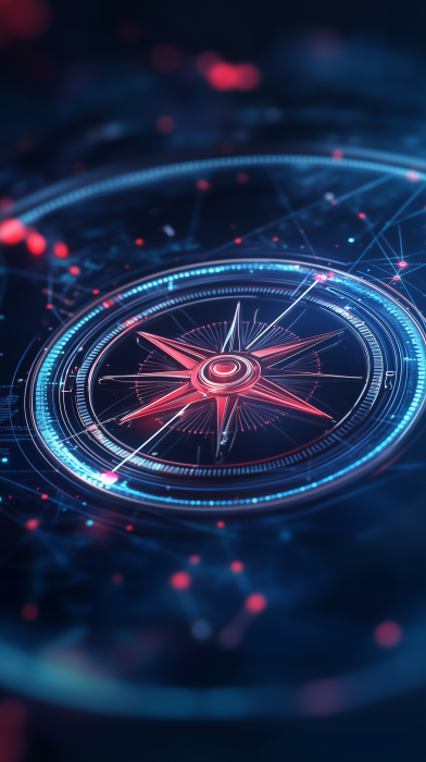 Futuristic AI Risk Management Compass