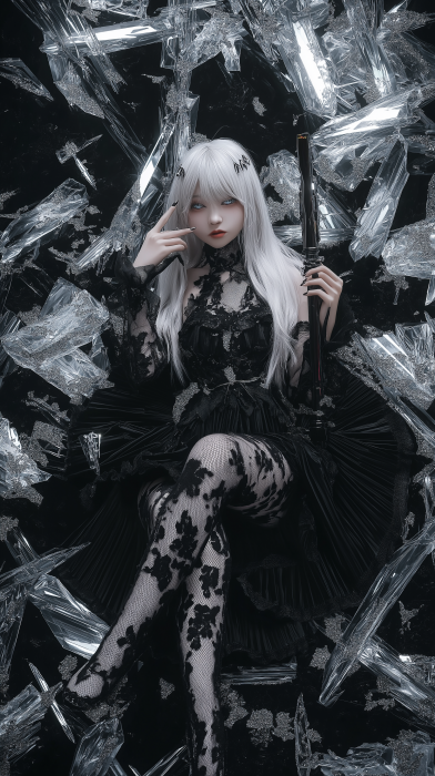 High Fashion Anime Character Photo