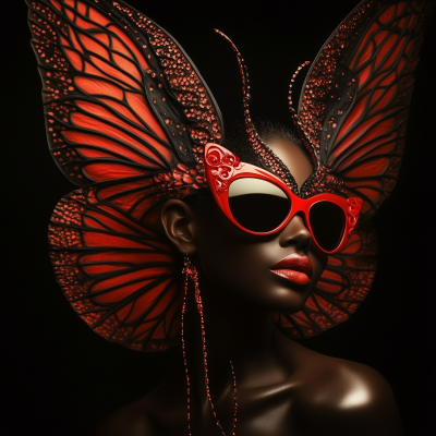 Brown Skin Fairy Women with Sunglasses