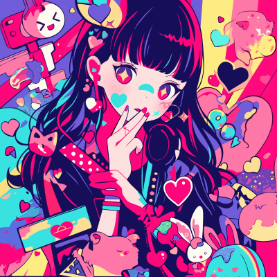 Pop Edgy Kawaii Vector Art