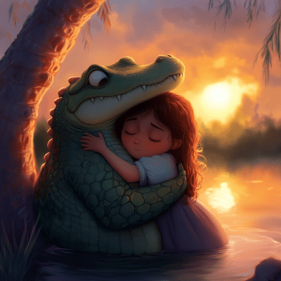 Friendship at Sunset