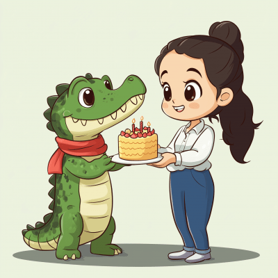 Crocodile Birthday Surprise