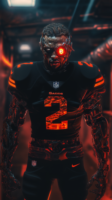 Cyborg Football Player