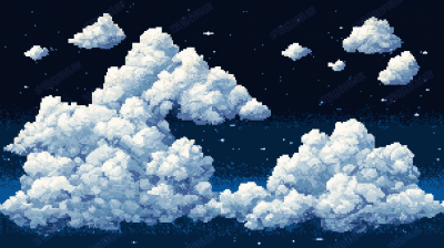 Clouds Pixel Art