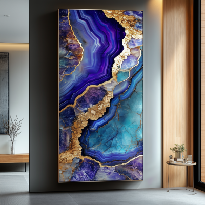 Abstract Geode Painting