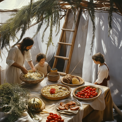 Meal in a Sukkah