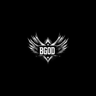 Black and White BGOD Logo