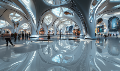 Futuristic Exhibition Hall