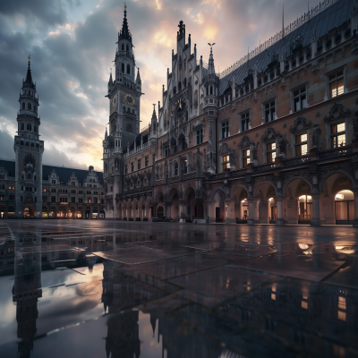 Cinematic Munich Rathaus