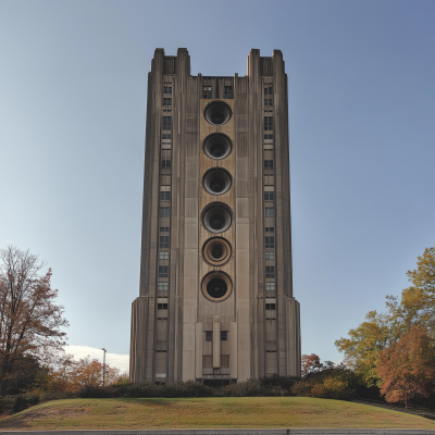 Building transformed into a large speaker