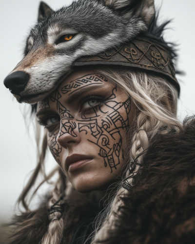 Female Viking Warrior Portrait