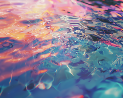 Iridescent Water Ripples