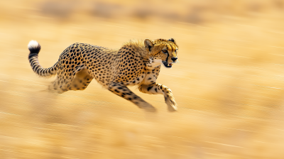 Cheetah in African Savanna