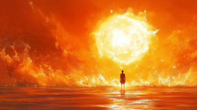 Passionate Sunset Illustration