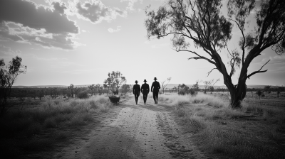 Australian Gentlemen in Outback