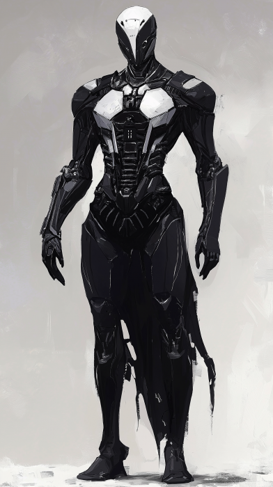 Futuristic Skeleton Armor Anime