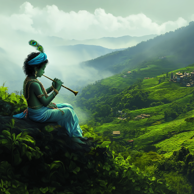 Teenage Krishna in Darjeeling