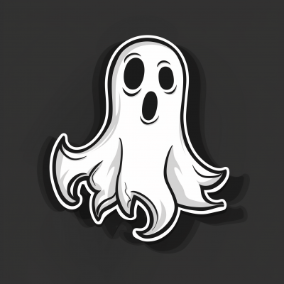 Halloween Ghost Sticker