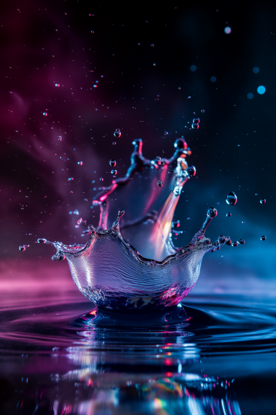 Colorful Water Splash