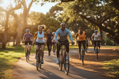 Outdoor Fitness Activities in a Park