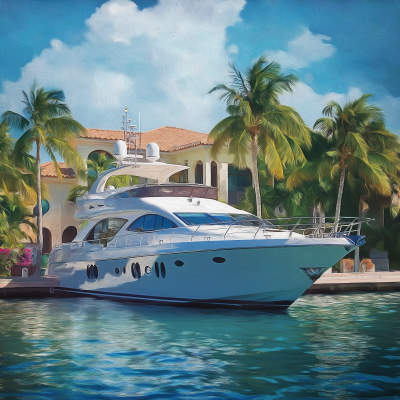 Ocean Reef Yacht Painting