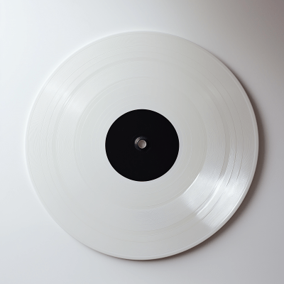 White LP Vinyl Record