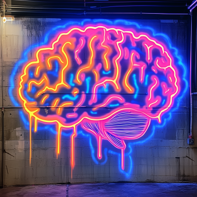 Melting Brain Graffiti Logo