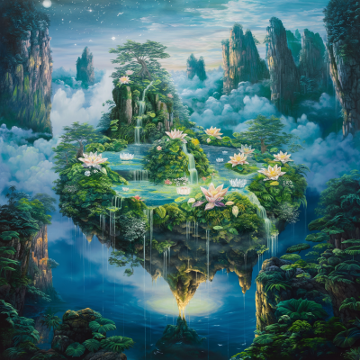 Ethereal Floating Island