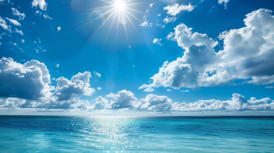 Sunshine over the Blue Sea