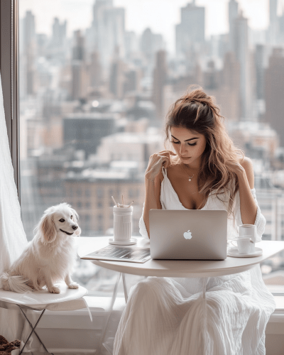 Modern Minimalist Working from Home